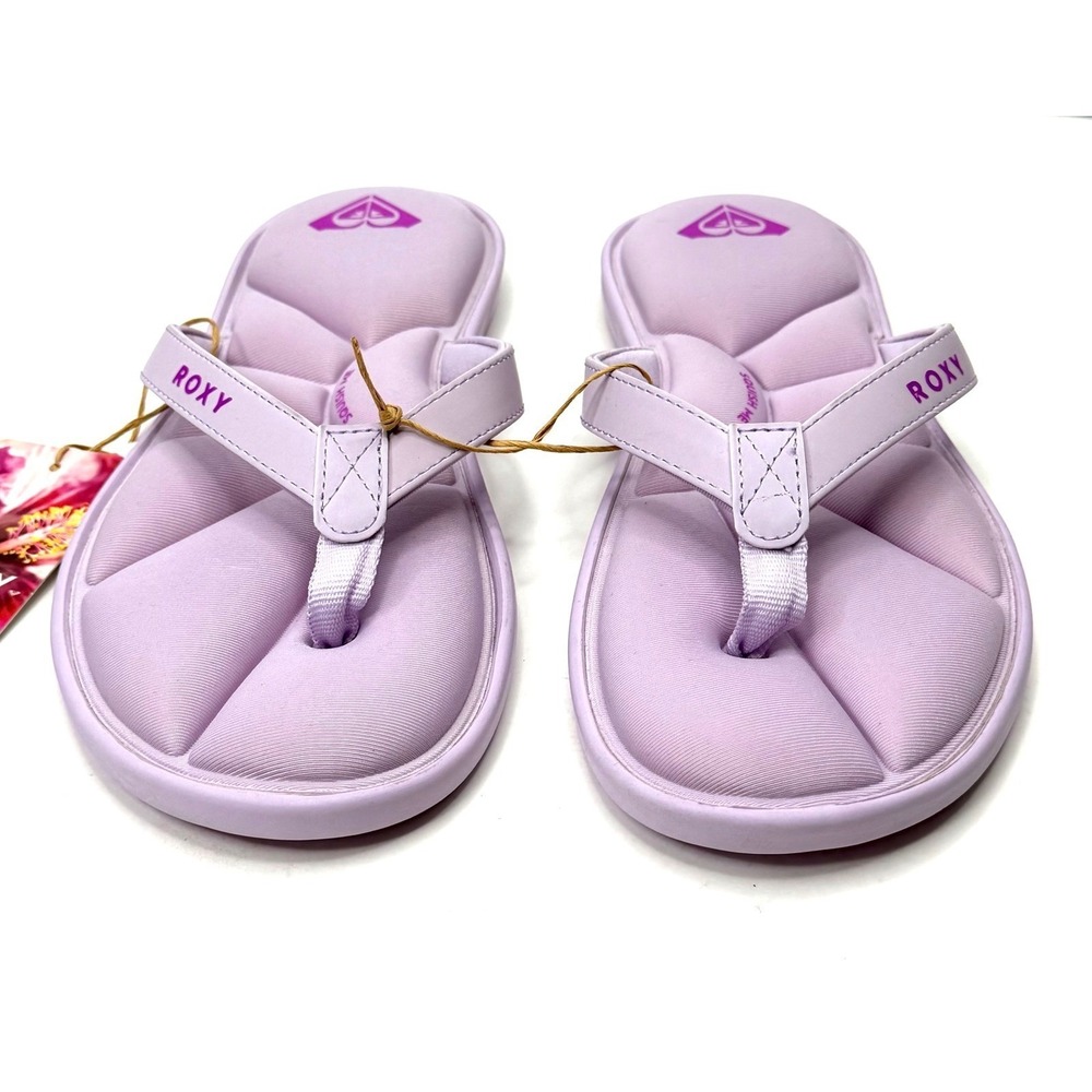 Roxy Rays ladies Flat comfy Sandals Purple Size 7 NWT